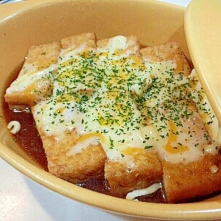 レンジで和風チーズ厚揚げ